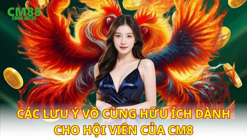 Các lưu ý vô cùng hữu ích dành cho hội viên của CM88