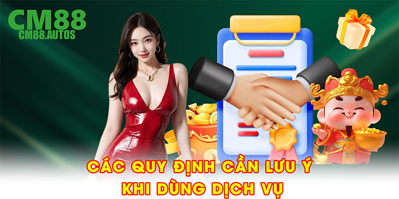 Các quy định trọng yếu cần lưu ý khi dùng dịch vụ